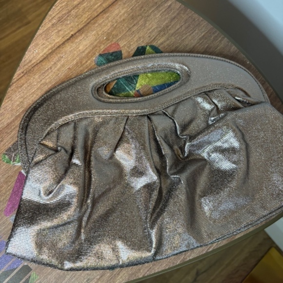 Bijoux Terner, Vintage Metallic Silver, Evening Clutch Purse, small - Picture 4 of 7
